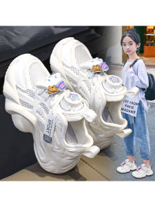 Lightweight Breathable Mesh Girls Sneakers Adorable Toddler Kids Footwear Summer Sport Shoes Comfortable Slip-On Ankle Straps