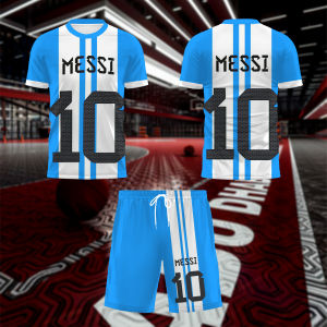 The 2025 summer new childrens 3D printed football training suit is comfortable lightweight and breathable