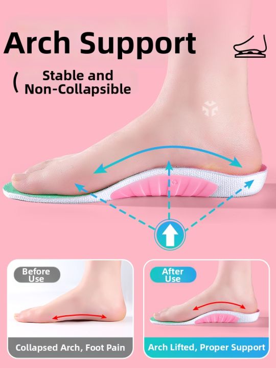 ZHIHAOEN | Leg Alignment Hard Arch Support Insoles | Lazada