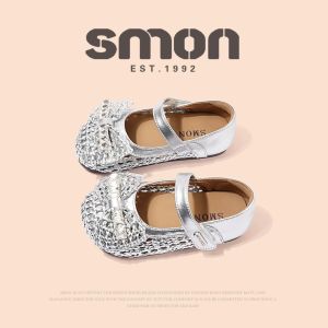 SOUMON | New Princess Style Soft Sole Weaved Shoes for Big Girls Spring 2026