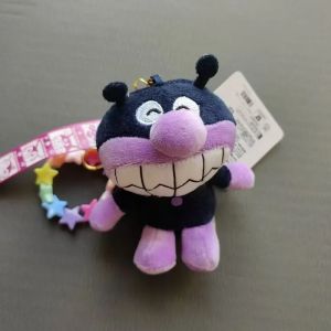 Bandai | Kawaii Anpanman Baikinman Anime Sang Trọng Móc Khóa Nhật Bản Búp Bê Nhồi Bông Túi Mềm Charm Ba Lô Mặt Dây Chuyền Trang Trí Xe Ô Tô Quà Tặng 12CM