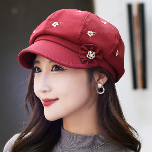 Trendy Short Brim Pumpkin Hat Autumn Winter