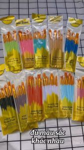 Bộ 10 cọ vẽ chuyên dụng vẽ màu nước màu acrylic tô tranh số hoá - Bộ cọ vẽ tiện dụng với nhiều kích cỡ