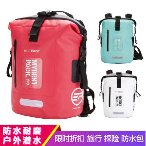 Bestpack Waterproof Surfing Camping Travel Leisure Diving Bag Double Shoulder Pack Outdoor Navigation Hiking Bag PVC Material