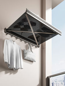 Invisible Expandable Balcony Storage Rack Multi-Functional Pillow Clothes Folding Drying Net Laundry Clothes Shoe Drying Tool