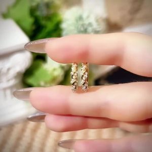 Huitan Trendy Imitation Pearl Hoop Earrings for Women Gold Color Korean Fashion Earrings Temperament Female Jewelry Bulk