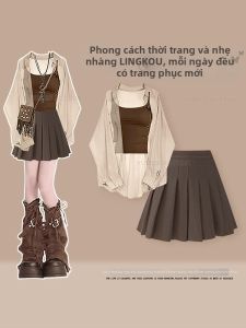 NUMEN BUTTON | Lazy Summer College Style Slim Set