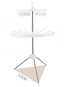 Invisible Glass Wall-Mounted Folding Clothes Drying Rack Suction Cup Window Home Balcony Storage Organizer Clothing Care Tool