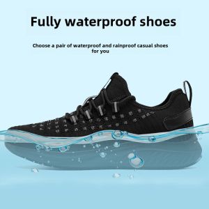 Cloud Gallop Mens Waterproof Running Shoes Lightweight Wear-resistant Pure Color Sport Shoes Spring Autumn New Arrival
