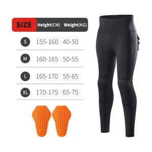 WOSAWE | WOSAWE Women Motorcycle Pants High Waist High Stretchy Butt Lifting Pants With Kneepads Fitness Pants Honey Peach Hip Leggings