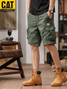 กางเกงขาสั้นทำงานผ้าฝ้ายแท้ทรงหลวมสำหรับผู้ชาย กางเกงขายาวห้าแฉกสไตล์อเมริกันสำหรับกลางแจ้งในช่วงฤดูร้อน กางเกงขายาวทรงตรงระบายอากาศได้ดี