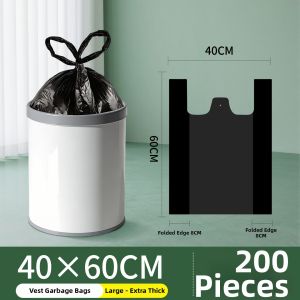 Yihong | Heavy Duty Kitchen Trash Bags Handheld Large Black Garbage Bag