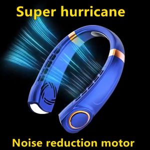 Climax Portable Neck Fan 8000MAH USB Rechargeable Digital Display Bladeless Fan 5-speed Adjustable Neck Fan Cooler Suitable Travel Silent lightweight long-lasting xiaomi Hanging neck fan 挂脖风扇