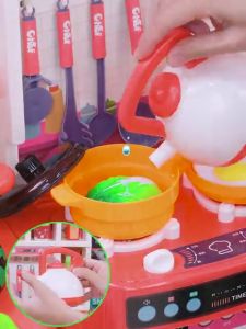 95CM 73PCS Jumbo Wastafel Dapur Spraying Mist Mainan Kitchen Toys Mainan Masak Anak Perempuan