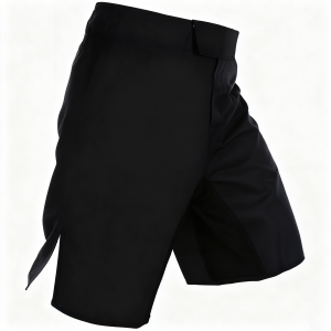 MMA Shorts Plain Wrestling Kickboxing Fight Shorts Men Women Solid Black Mixed Martial Arts BJJ Jiujitsu Boxing Grappling Pants