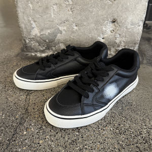 Mens Fall Breathable Retro Trendy Star Soft Leather Casual Board Shoes Comfortable All-Match Plain Color Rubber Outsole