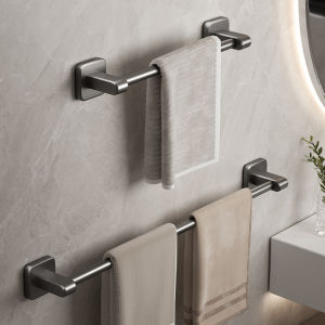Punch-Free Wall Mount Bathroom Towel Rack