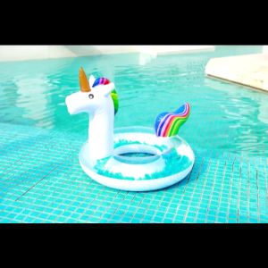 GOOGOO BIRD Cute Animals Inflatable Feather Swimming Ring Float for Adult Water Pool Toys Swim Ring Pelampung Dewasa