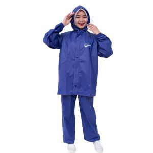 JAS HUJAN RAINCOAT MISHEL SETELAN JAKET CELANA PRIA WANITA  BAHAN PVC TEBAL ELASTIS TAHAN AIR
