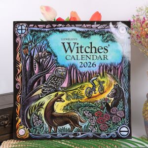 Witch CalendarWitch 2026 Gift Creative Personality Witches Calendar for Altar Divination Magic Wall Decor New Year Gift