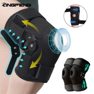 Patella Hinged Knee Braces Orthopedic For Knee Pain With Springs Compression Removable Steel Splint Support Knee Sleeve
