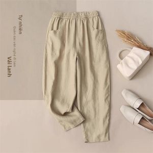 Moxueer | Quần Capri Mỏng Thoáng Chống Nhăn Thời Trang Phong Cách Đẹp Bán Chạy