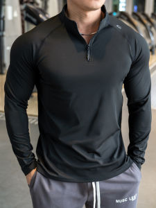 Mens Long Sleeve Training Top for Autumn Winter