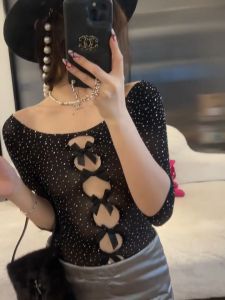 Hormones🌸🌸ชุดสาวร้อน ชุดบอดี้สูทเซ็กซี่ แขนสั้นลูกไม้ มีโบว์ขันทั่ว ส่งไวจากไทย1-3วัน