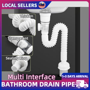 Deodorant Sewer Drain Pipe Expandable Flexible Bathroom Sink Drain Pipe For Wash Basin Sink