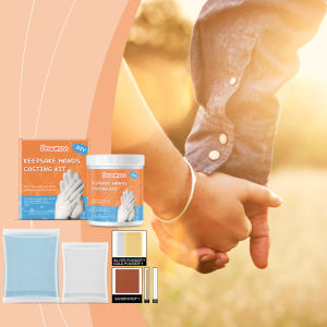 Premium 3D Plaster Hand Casting Set - Cloning Powder for Custom Keepsake Ideal Holiday Gift Idea Family DIY Friendly