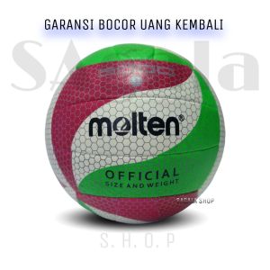 Bola Voli Molten V5M5000 Beach Size 5 Jahit Gratis Adaptor Jarum Pompa