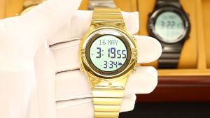 SKMEI 2200 Jam Tangan Pria Wanita Digital Muslim Kiblat Tali Stainless