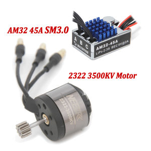 NEEBRC 2322 3500KV Crawler Brushless Motor AM32 45A ESC SM3.0/T Plug for 1/12 RC Climbing Off-road Car Part MN82 MN99S MN168