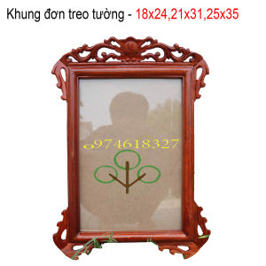 Khung ảnh treo tường hoa lá cây cỡ 21x31