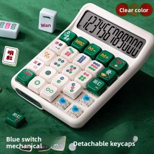 MINGZHUO | Aesthetic Multi-functional Blue Switch Mechanical Keyboard Calculator Voice-supported