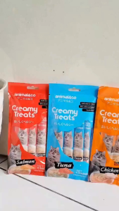 Animalnco animal&co creamy treats 60gr isi 4 snack kucing