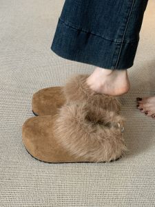 ZHENMO | Fluffy Warm Winter Boot Women Slip On Fur Thick Heel Increase Insulated