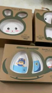 [Giao hỏa tốc] Bộ bát ăn dặm cho bé Bộ bát ăn dặm thiết kế đáng yêu an toàn cho bé