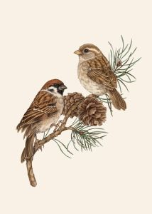 1Pc Frameless Vintage Goldfinch Landscape Bird Flower Wall Art Canvas Painting Nordic Posters Prints Wall Pictures for Living Ro
