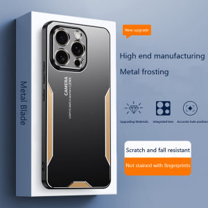 Jingsanc Phone Case For VIVO V30 5G/V30 Pro 5G Aluminum Metal Casing Matte Back Cover Silicone Edge Full Camera Protection Phone Cover A50-1