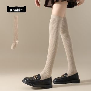 FENGTING | Warm Woolen Long Socks for Women Anti-slip Pressure Thigh High Socks