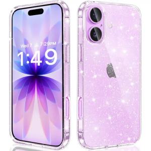 Ốp Điện Thoại TPU Trong Suốt Lấp Lánh Dành Cho iPhone Air 17 Pro Max 16E 16 E 15 Plus 14 13 Mini - Vỏ Bảo Vệ Chống Sốc Kiểu Dáng Nữ Tính