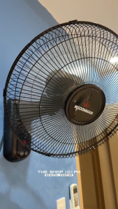 BUY 1 TAKE 1 Jumbo 16 inch Wall Fan Electric Fan 3-Speed Adjustment Strong Wind Smart Remote Control Wall Fans