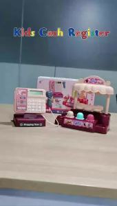 CONUSEA | Supermarket Cash Register Simulation Electric Pretend Play House Toy Multifunctional Parent-Child Interactive Birthday Gifts