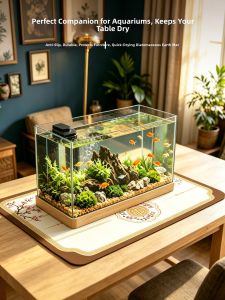 YINSHANG | Non-slip Thickened Diatomite Water Absorbent Fish Tank Mat