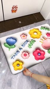 MM - Keset Kaki 3D Diatomite Anti Slip (TIDAK TIMBUL) - Keset Kamar Karakter 3D - Motif Lucu - Keset Anti Slip dan Nyerap Air Anti Bakteri