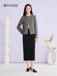 Chic Shiny Rough Tweed Short Jacket