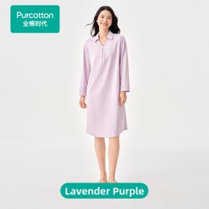 Purcotton | Cotton Blend Womens Home Dress