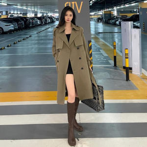 เสื้อแจ็คเก็ตผู้หญิง ฤดูใบไม้ผลิ ฤดูใบไม้ร่วง 2025 ใหม่ ปีนี้ แฟชั่น สง่างาม ยาวปานกลาง เสื้อโค้ทขนาดเล็ก แจ็คเก็ตผู้หญิง