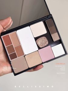 พาเลทอายแชโดว์แม่เหล็กแบบเปล่า แผ่นเปล่าสำหรับใส่บลัชออน/อายแชโดว์สีเดียว พร้อมกระจก ประกอบเองได้